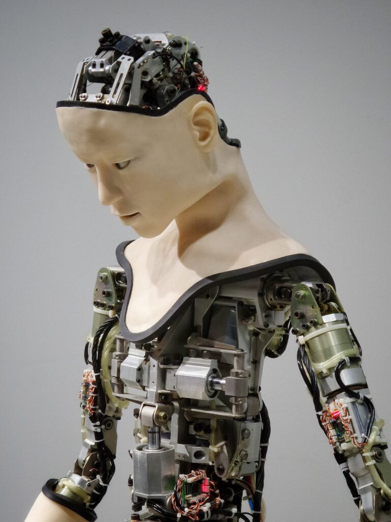 Robot representing artificial intelligence and machine learning
